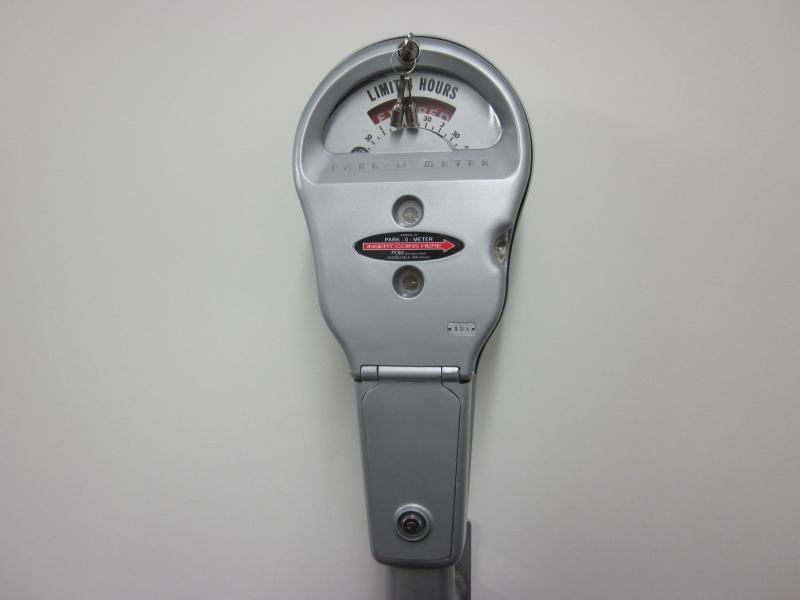 ROCKWELL ECONOMY  PARKING METER STAND WITH MOUNTING HARDWARE FOR DUNCAN  POM